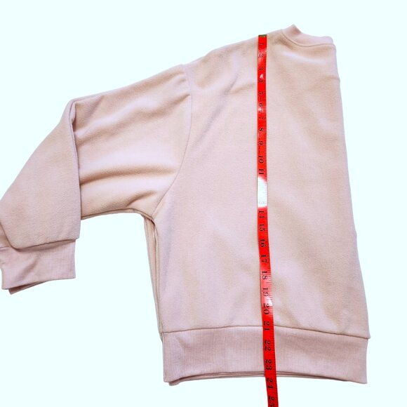 NEW Old Navy Dusty Pink Dropped Shoulder Cropped Henley Sweatshirt Size 2X - Picture 12 of 14